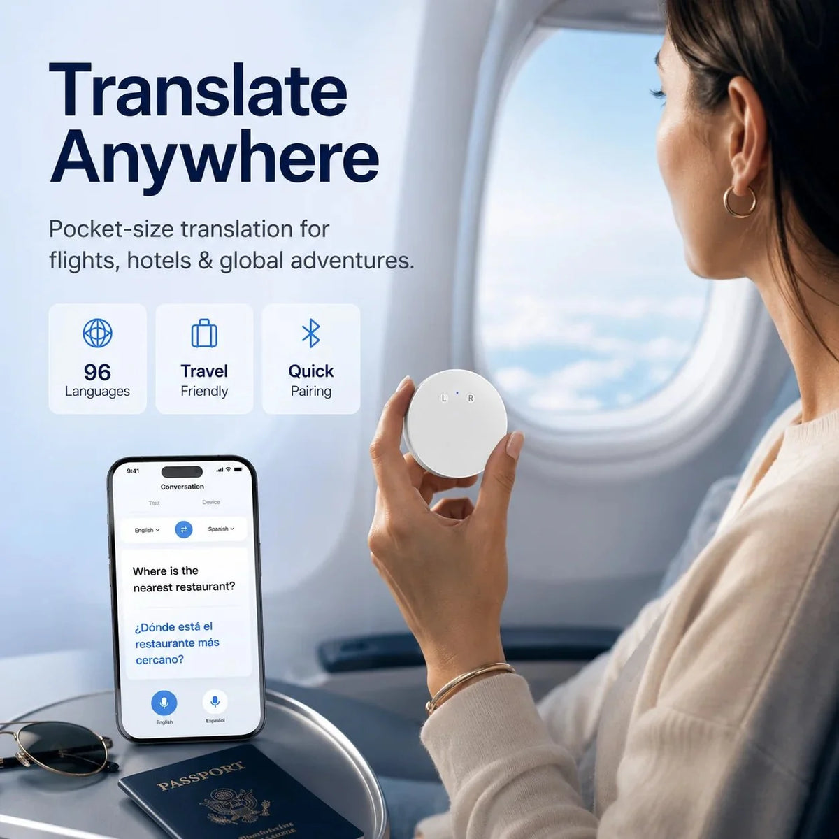 50% OFF🤖 AI Pocket Translator – Real-Time Two-Way Voice Translation in 165+ Languages