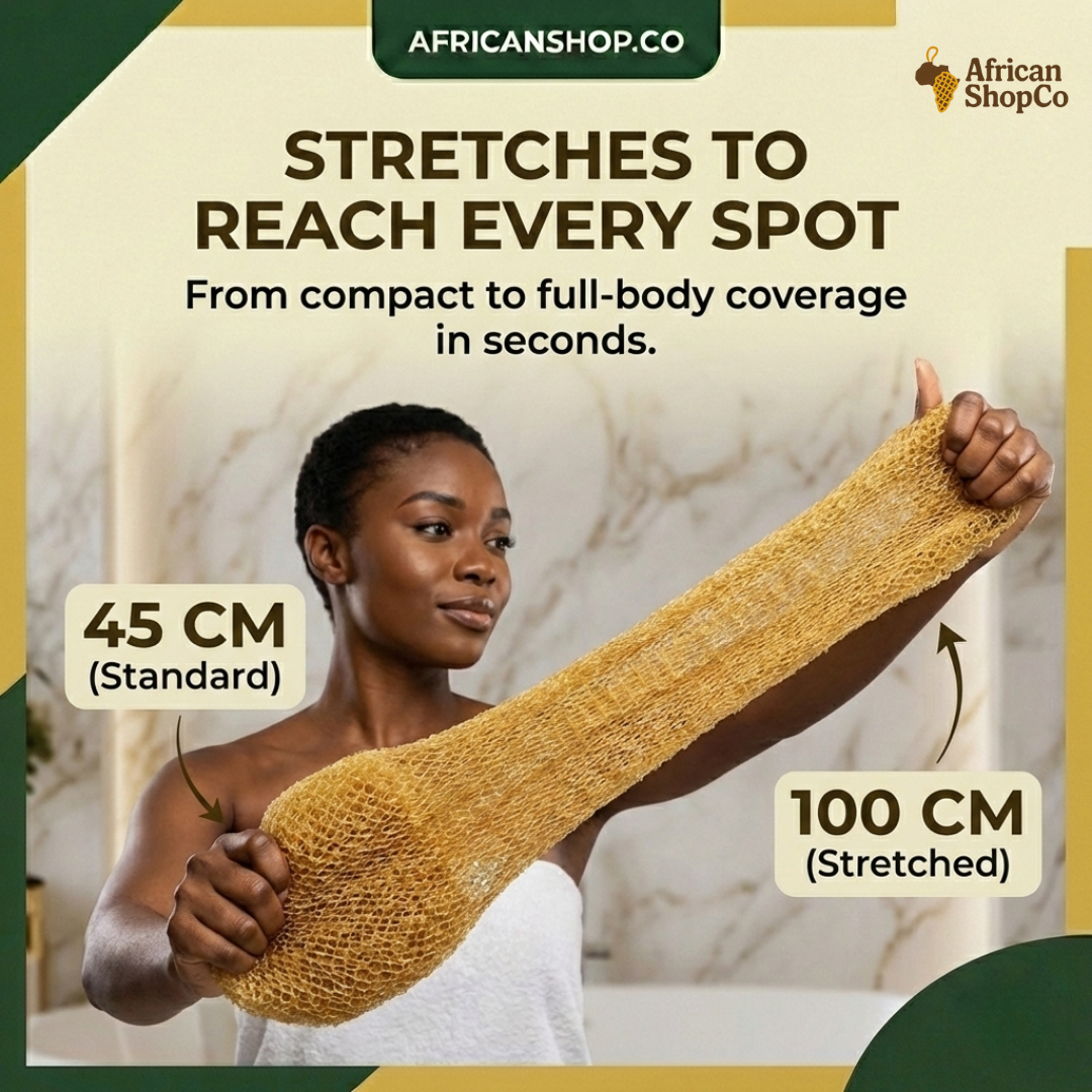 🔥 50% OFF 100% Authentic African Exfoliating Net Sponge
