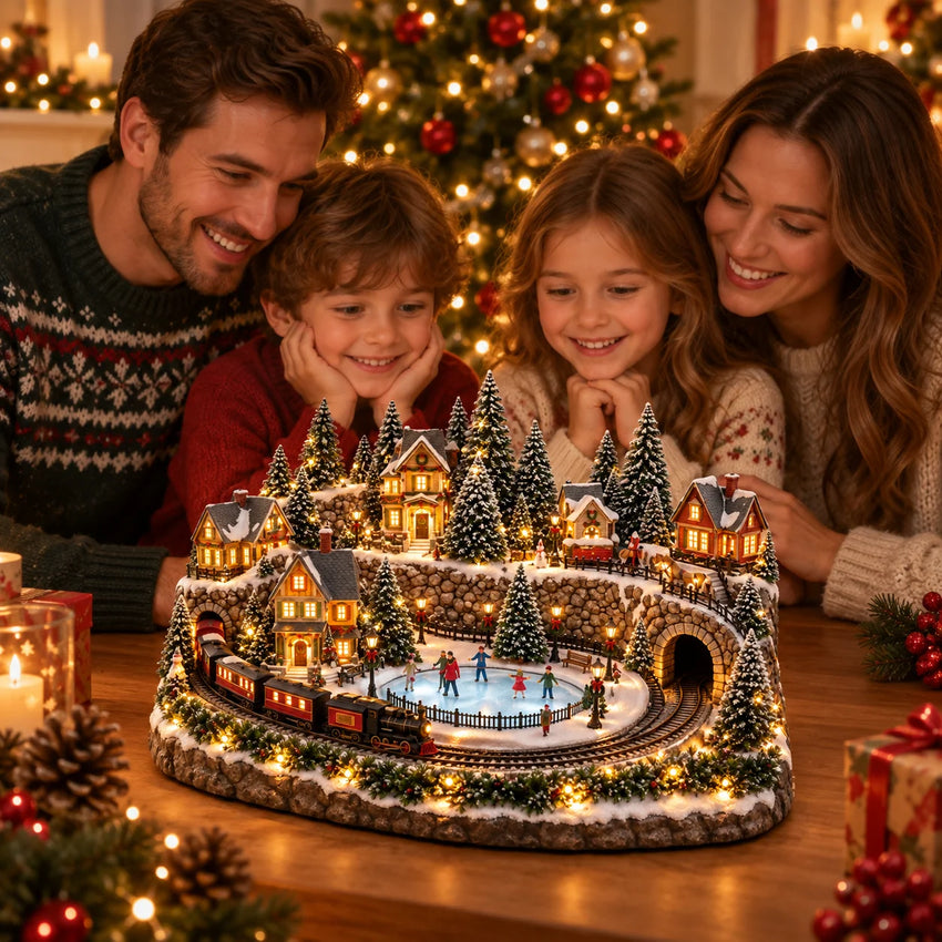 🎁Last Day 50% OFF🔥 Lighted & Animated Christmas Village Collection-✨ - Christmas village view 3