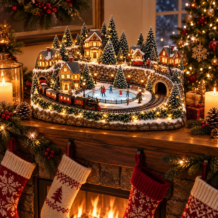 🎁Last Day 50% OFF🔥 Lighted & Animated Christmas Village Collection-✨ - Christmas village view 6