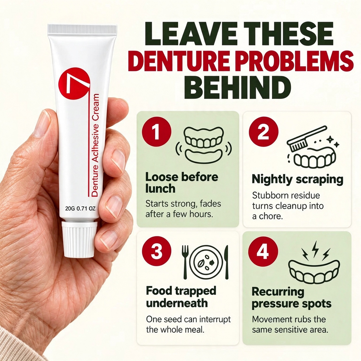 Heat-Activated Denture Retention Gel
