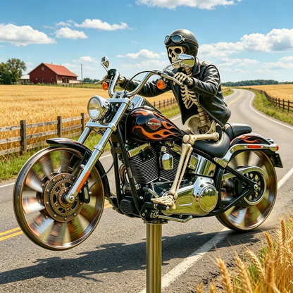🔥Last Day Promo: 49% OFF 💀-Skull Motorcycle Windmill- 🏍️Buy 2 & Get FREE Shipping Today! 🚚