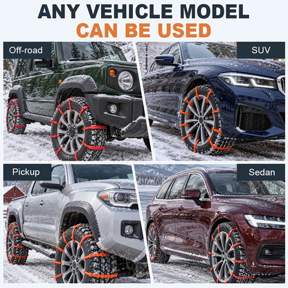 ❄️ Universal Winter Tire Traction Straps – Reinforced Anti-Slip Snow & Ice Grip