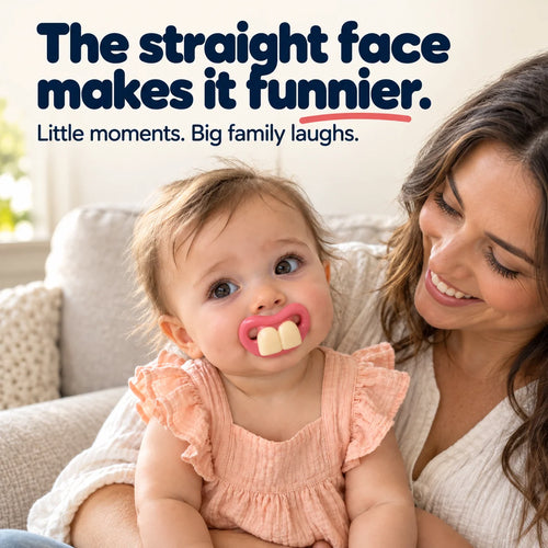 😂 Silly Face Soft Silicone Pacifiers for Babies & Toddlers
