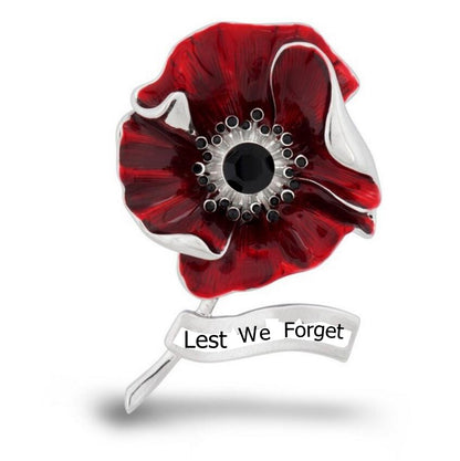 🕊️🌺 80 Years of Freedom — VE Day Anniversary Poppy Brooch
