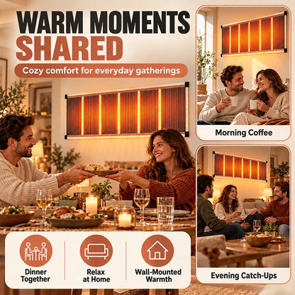 🏠🔥 2026 Upgraded Far-Infrared Ceramic Wall Heater – 3-S Rapid Heating, Energy Efficient,Low Noise & Quiet Comfort