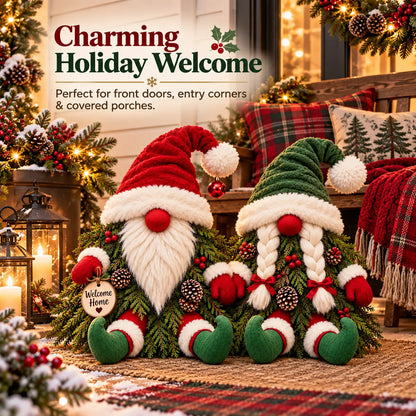 Christmas Evergreen Gnome Decorations