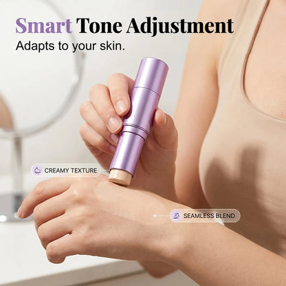 🤍Limited Buy 2 Get 1 Free!!💄 2-in-1 Color Changing Foundation Stick ✨Conceals Blemishes & Redness, Long Lasting 💗