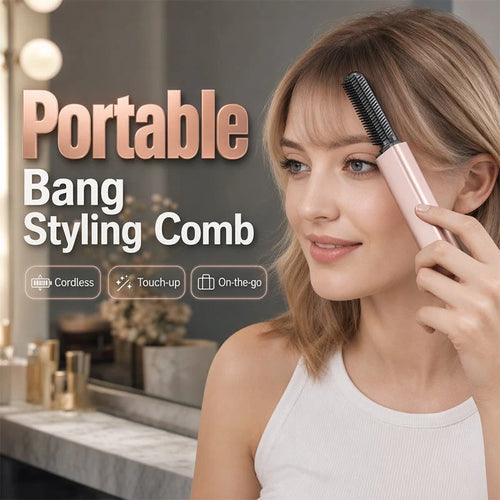 💖✨ Portable Bang Styling Comb – Effortless Bangs, Perfect Style! 💇‍♀️💕