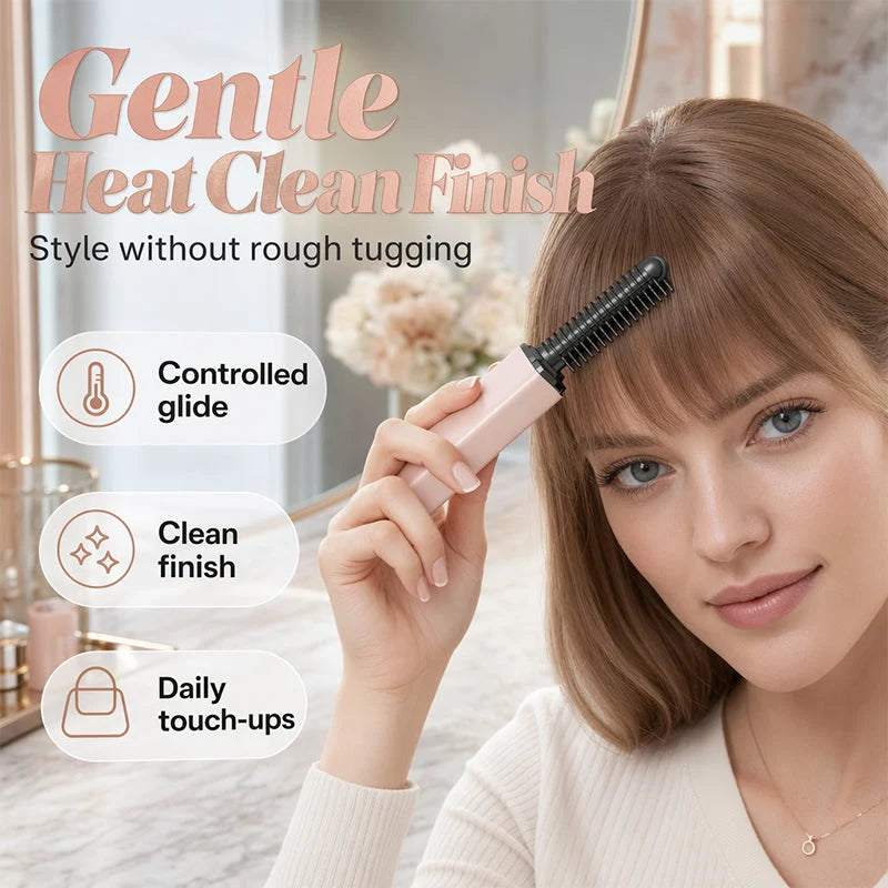 💖✨ Portable Bang Styling Comb – Effortless Bangs, Perfect Style! 💇‍♀️💕