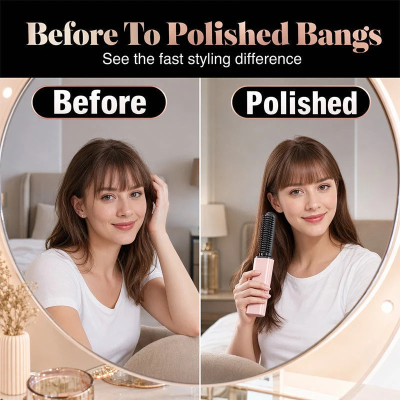 💖✨ Portable Bang Styling Comb – Effortless Bangs, Perfect Style! 💇‍♀️💕