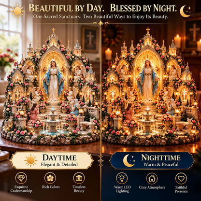 🌹 A Mother's Love, A Light of Grace ✨ Virgin Mary LED Sanctuary – Faith, Hope & Everlasting Love