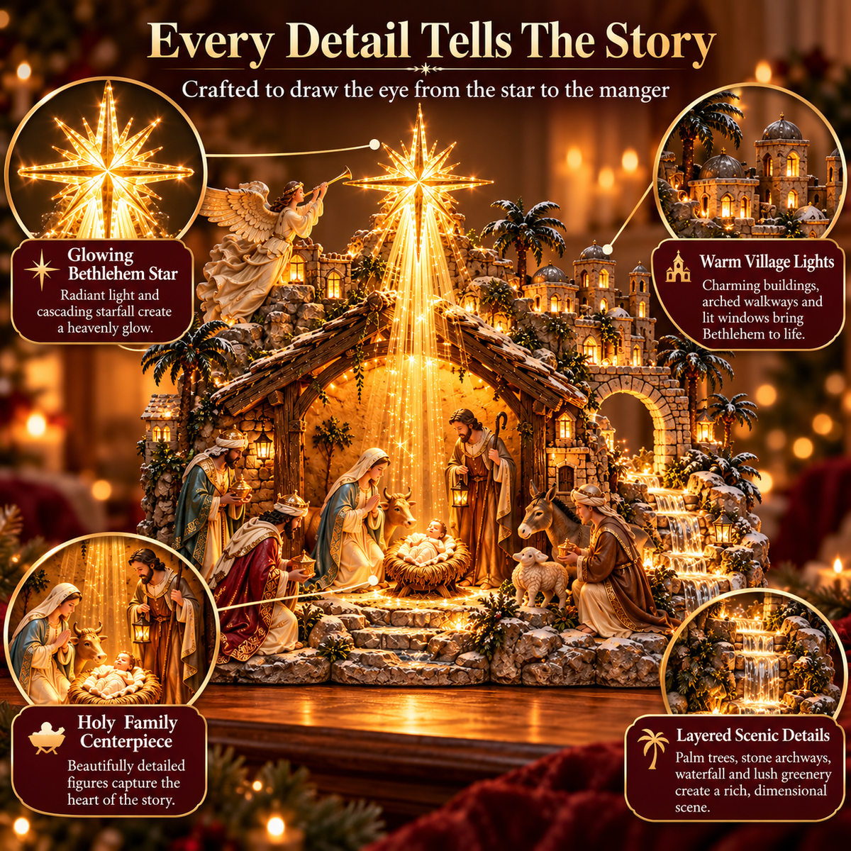 Bethlehem Starfall Nativity Village