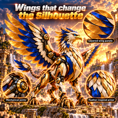 🦅 2-in-1 Transforming Mechanical Griffin Egg – Winged Fantasy Figure