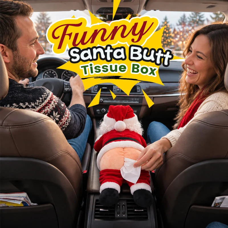 🎅😂 Funny Santa Butt Tissue Box – Hilarious Christmas Gift & Holiday Decor