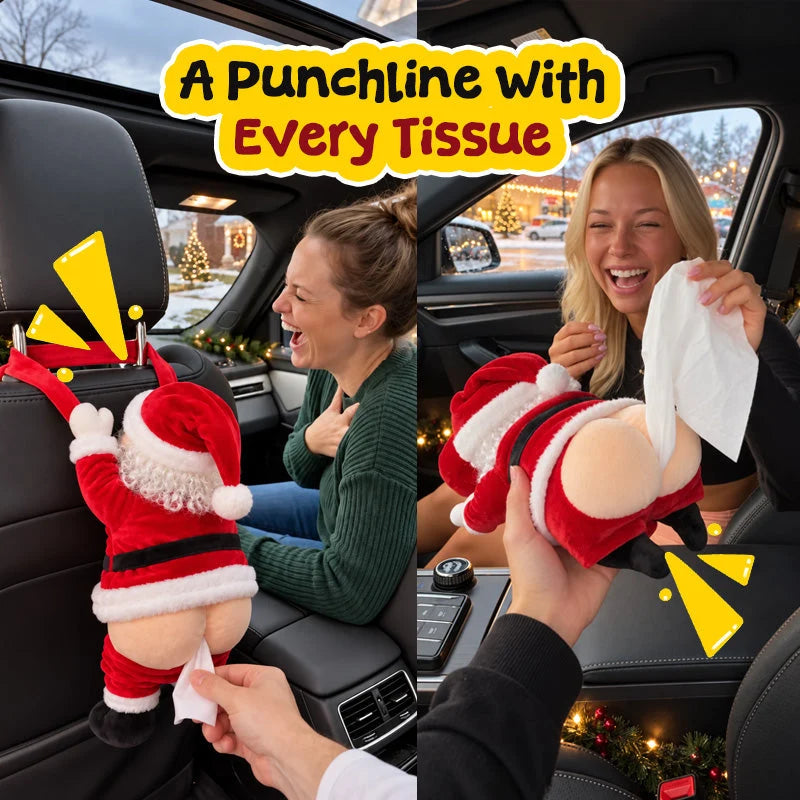 🎅😂 Funny Santa Butt Tissue Box – Hilarious Christmas Gift & Holiday Decor