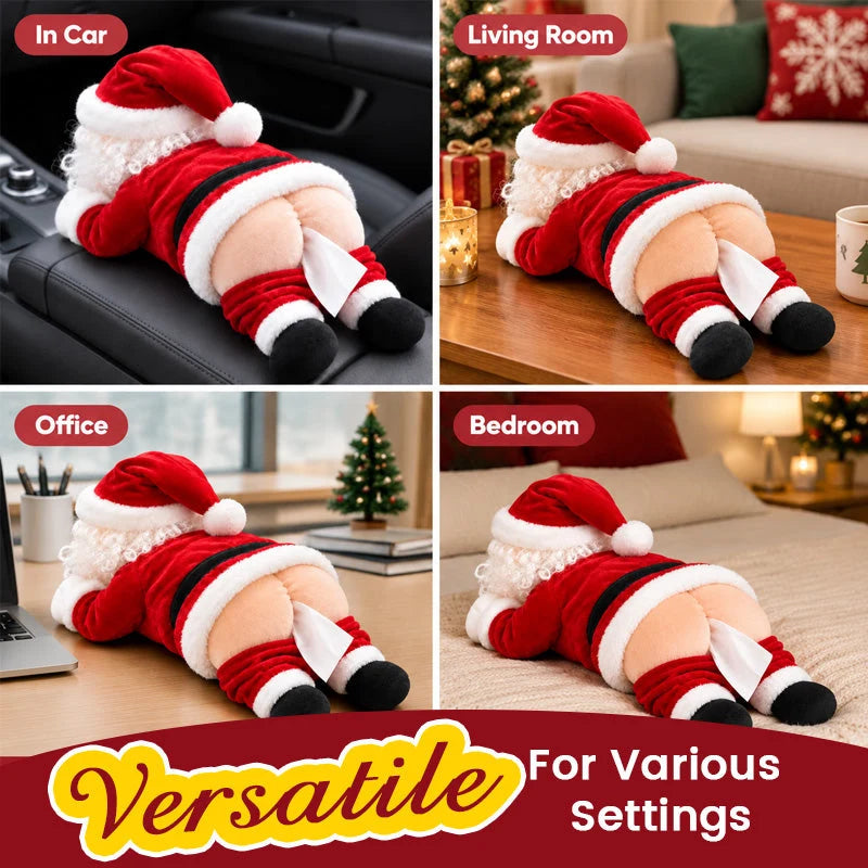 🎅😂 Funny Santa Butt Tissue Box – Hilarious Christmas Gift & Holiday Decor