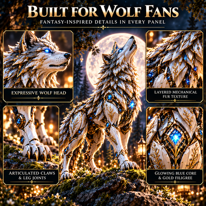 🐺 2-in-1 Transforming Mechanical Wolf Egg – Forest Guardian Figure