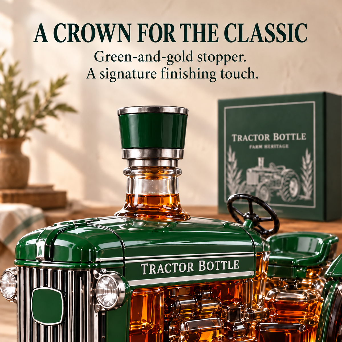 🚜 Farm Heritage Tractor Collector’s Bottle
