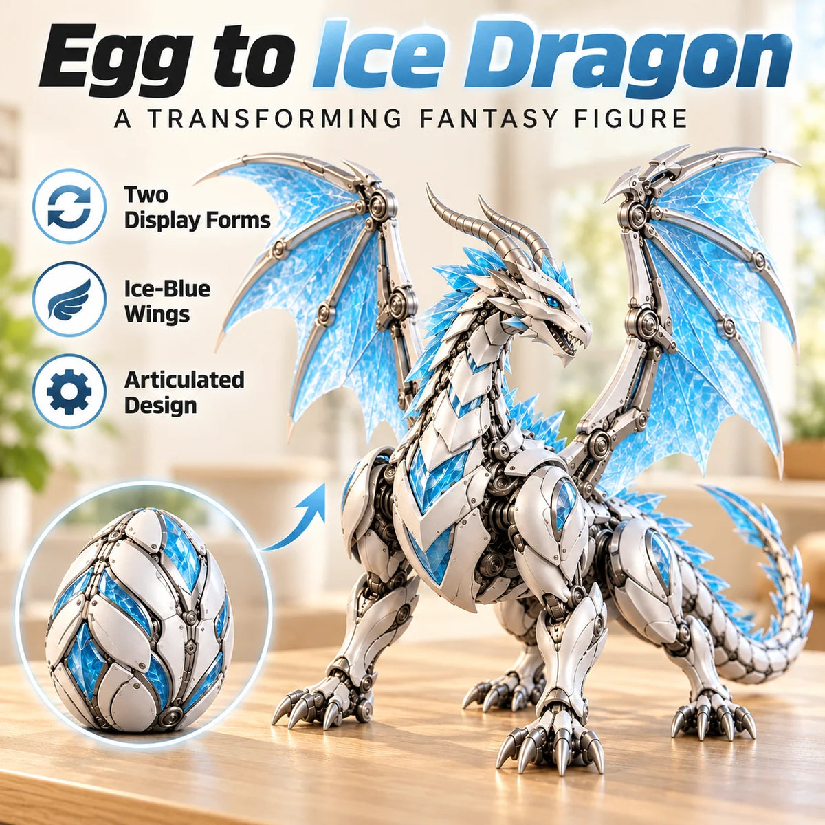 Mythic Beasts – 2-in-1 Transforming Egg Fantasy Figures