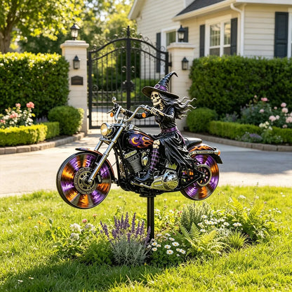 🎃 Halloween Motorcycle Garden Windmill 🏍️