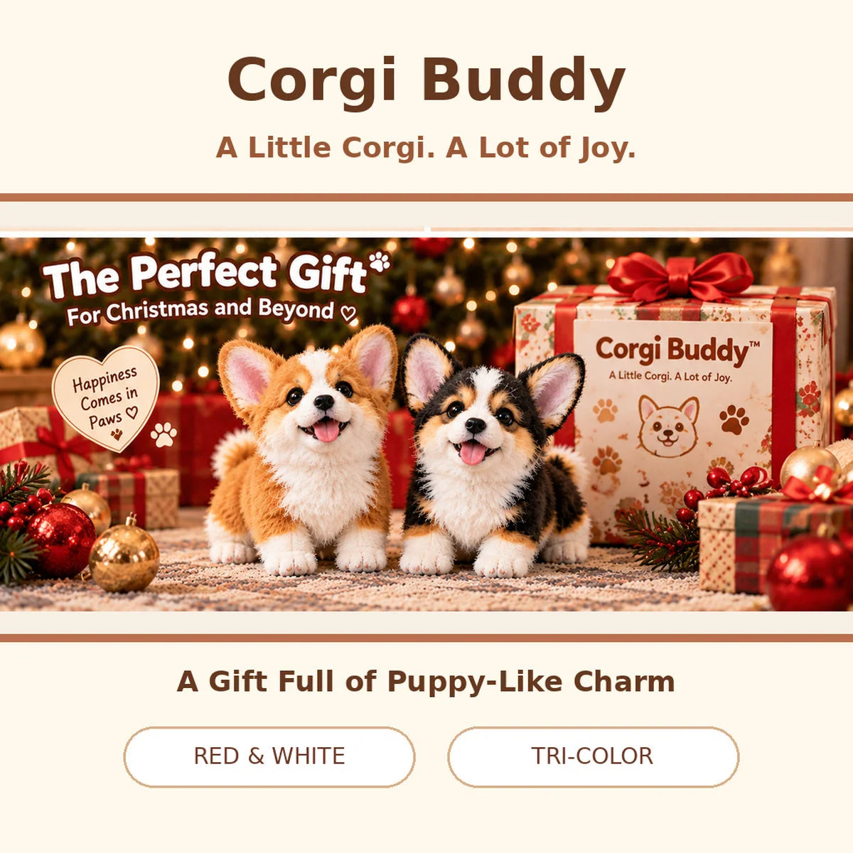 🎄 50% OFF –🐶 Corgi Buddy™ – Realistic Robot Corgi Puppy