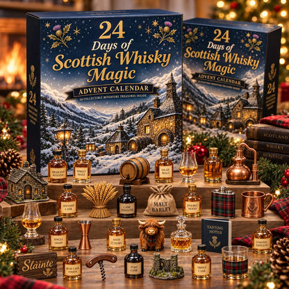 2026 Scottish Whisky Advent Blind Box – 24 Days of Festive Collectible Surprises for Whisky Lovers