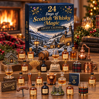 2026 Scottish Whisky Advent Blind Box – 24 Days of Festive Collectible Surprises for Whisky Lovers