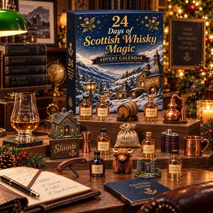 2026 Scottish Whisky Advent Blind Box – 24 Days of Festive Collectible Surprises for Whisky Lovers
