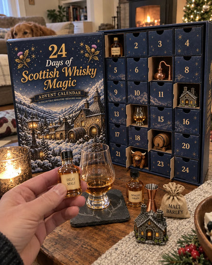 2026 Scottish Whisky Advent Blind Box – 24 Days of Festive Collectible Surprises for Whisky Lovers
