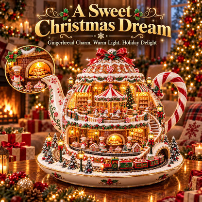 🔥 Last Day 50% OFF-🎁 Santa’s Gift Workshop Light-Up Village