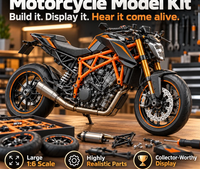 Motorcycle Model Kit – 1:6 Scale DIY Assembly & Fuel-Powered Engine