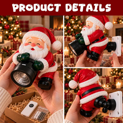 🎅 Christmas Doorway Projector Light – Festive Santa Welcome Projection with Remote ✨