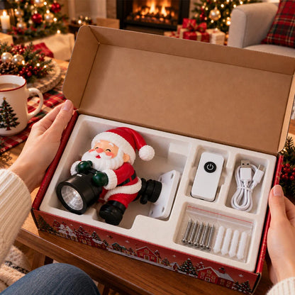 🎅 Christmas Doorway Projector Light – Festive Santa Welcome Projection with Remote ✨
