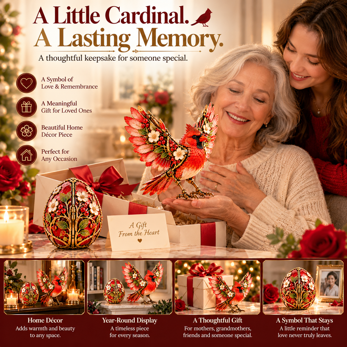 ❤️ A Little Sign Of Love 🐦 Transforming Cardinal Egg – A Keepsake To Treasure