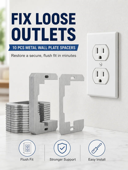 🛠 Outlet Repair Spacers – Easy Fix for Loose, Crooked & Recessed Outlets
