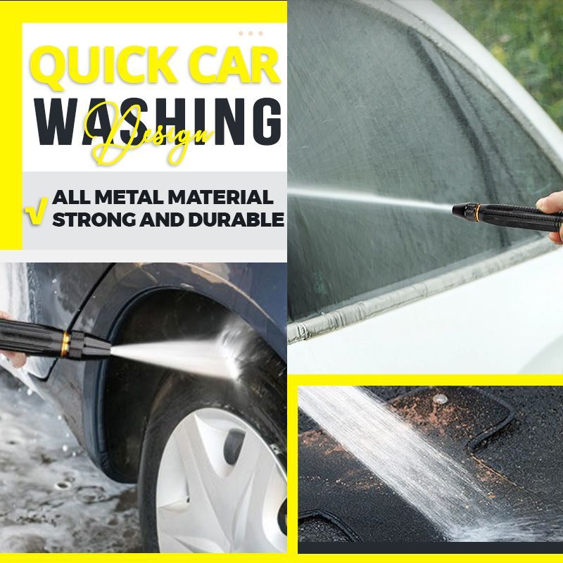 ?BIG OFFER - 49% OFF? ?? 10X High Pressure Car Wash Water Gun Nozzle | All Metal Multi-Mode Spray