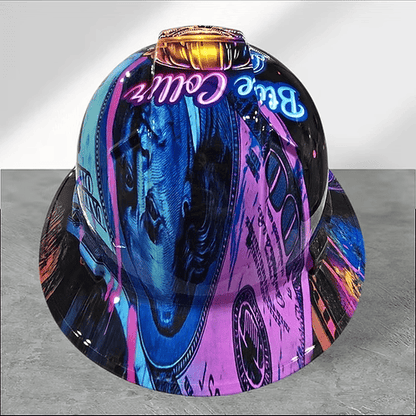 🔥Father‘s Day 50% OFF 👷‍♂️ Blue Collar Daddy Hydro-Dipped Hard Hat | Industrial Rigid Impact-Resistant Safety Helmet with Full-Wrap Gloss Artwork