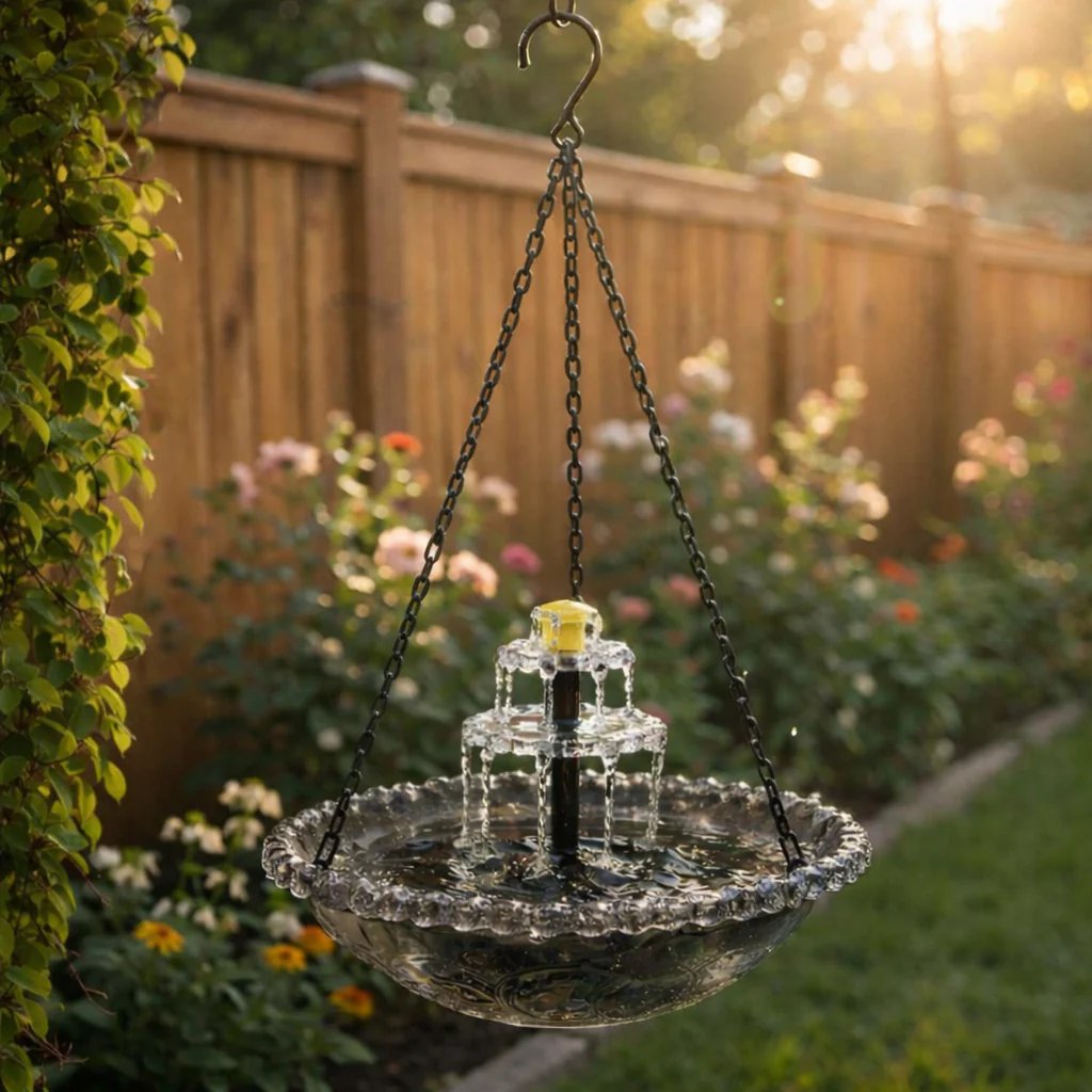 🔥🔥49% Off--Solar Cascade Hanging Bird Bath Fountain🎁Buy 2 Free Shipping