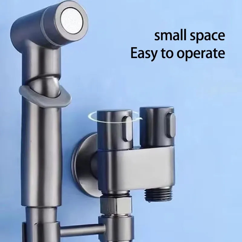 🔥Last Day 50% OFF🔥 1-In-2-Handheld Out Dual Control Valve Bidet Sprayer for Toilet