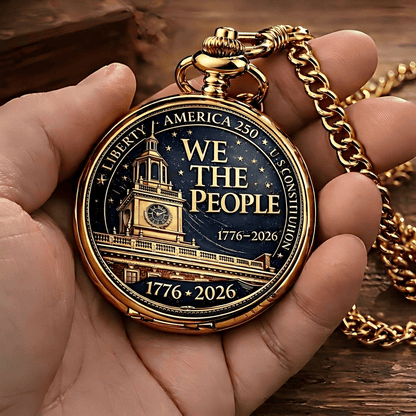 Declaration of Independence 250th Anniversary Commemorative Pocket Watch