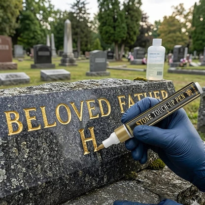 Tombstone Marker Pen – Restore Faded Grave Inscriptions | Gold, Black & Red | Weatherproof