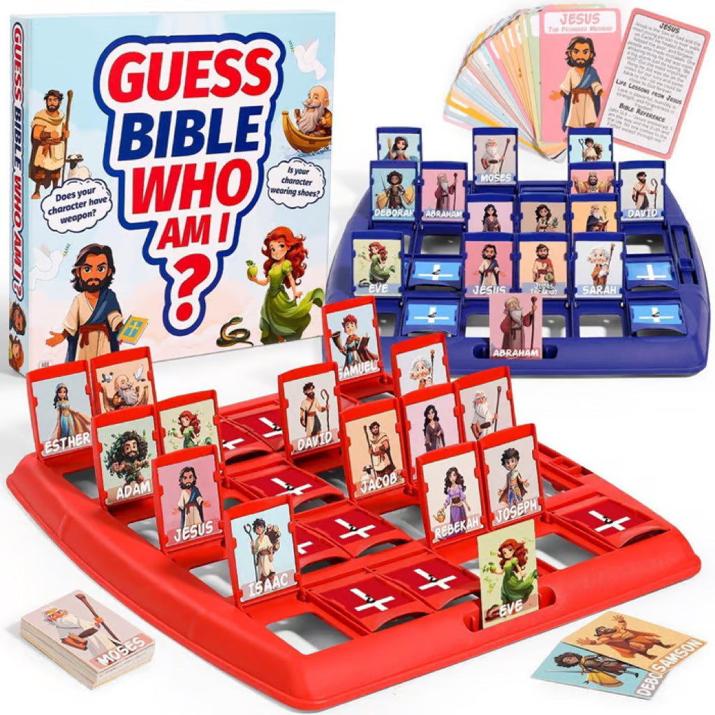 ✝️ Guess Bible Who I Am – Bible Board Game for Kids & Families | 24 Characters | Fun Christian Gift