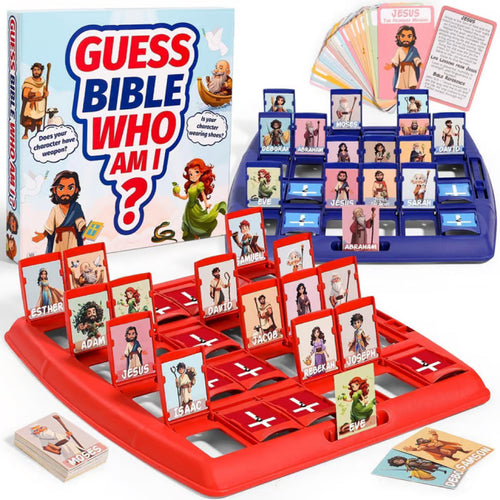 ✝️ Guess Bible Who I Am – Bible Board Game for Kids & Families | 24 Characters | Fun Christian Gift