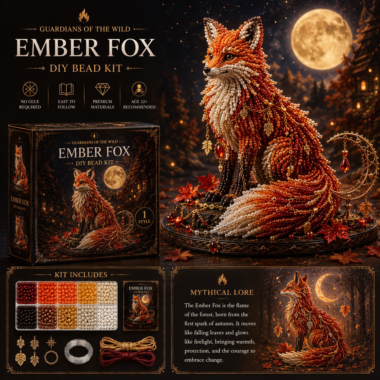🔥2026 Hot Sale -🧵 3D Beaded Animal DIY Kit | Perfect Gift for Craft & Animal Lovers ✨