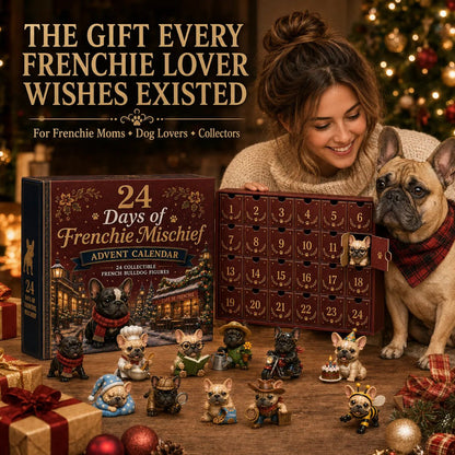 ⏳ Last Day 49% OFF – 🐶 24-Day French Bulldog Christmas Advent Calendar | 24 Unique Collectible Frenchie Characters with Different Outfits, Personalities & Daily Holiday Surprises 🎄✨