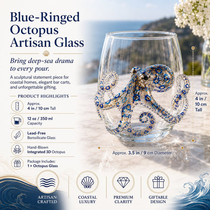 🎁 The Perfect Beach House Gift🌊3D Ocean Animal Artisan Glassware Collection