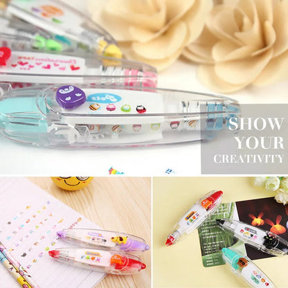 DIY Cute Animals Press Type Decorative Pen