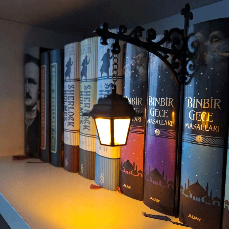 Library Lantern-Decorative Bookshelf Lighting