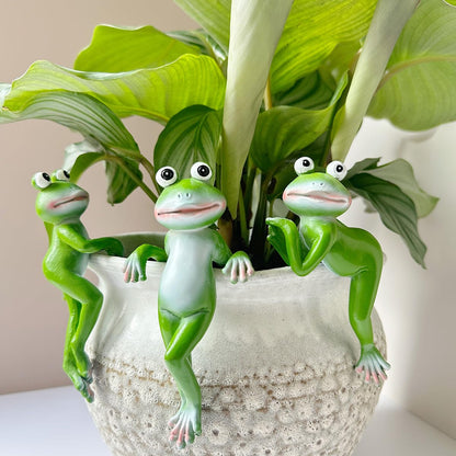 ONLY 3 SETS LEFT 🔥Cute Climbing Frog Planter Pot Decoration 🐸🌿